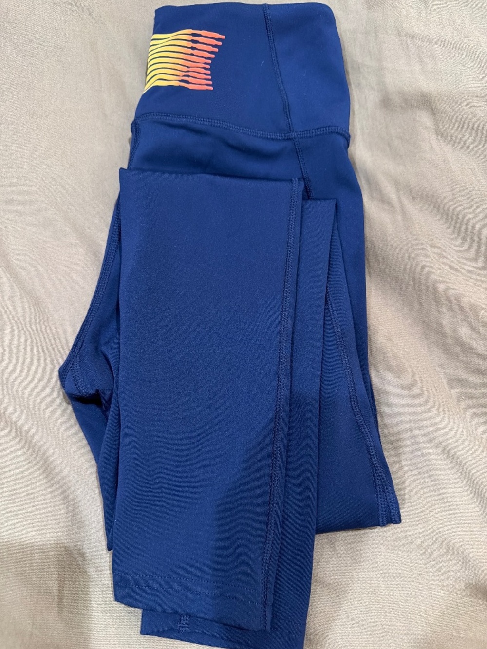 Savage X Fenty High-Waisted Active Leggings | Blue | Sz Small
